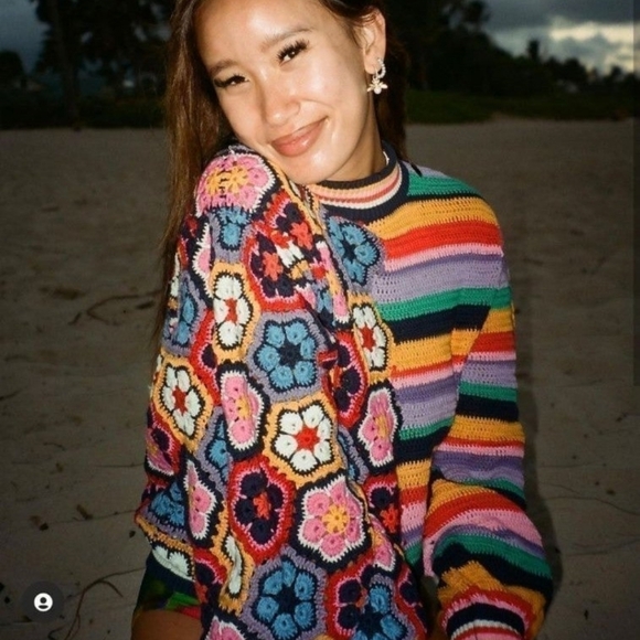 FARM Rio Crochet Sweater - Picture 6 of 8